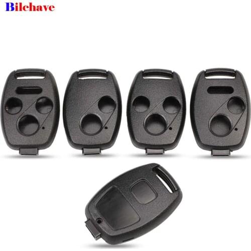 Bilchave 50pcs/Lot For HONDA Accord CRV Pilot Civic 2003 - 2013 FOB Remote Car Key Shell Cover Case Replacement