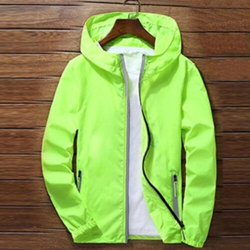 Jacket Men Sport Outdoor Cycling Thin Coat Jackets Man Casual Loose Mens Windbreakers Jacket Males Waterproof Outwear Kurtka