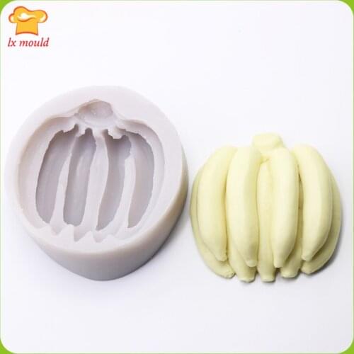 LXYY Moulds DIY Fruit Soap Tools Food Grade Silicone Candle Mold Banana