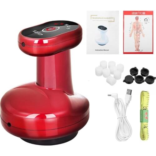 Body Massager Suction Scraping Electric Vacuum Cupping Fat Removal Acupoint Detoxifies Guasha Massage Relieve Stress 9 Gear USB