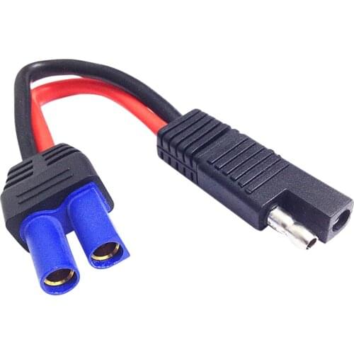 Copper Thick For SAE Adapter Cable SAE Plug Wire To EC5 Female Power Cord Battery Battery Solar Cable Car Interior Accessories