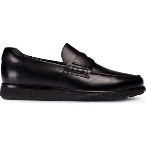 Deery, Genuine Leather Men Black Calfskin Leather Loafers Moccasins Breathable Slip on Flats Male Driving Shoes 2021