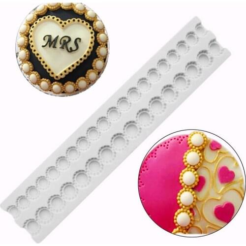 Pearl Beads Silicone Sugarcraft Mould Set, Fondant Cake Decorating Tools