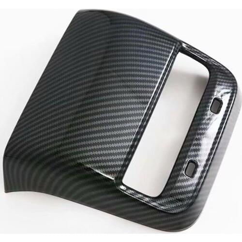 For Tesla Model Y 2021 2022 Car Back Air Vent Frame Sticker Rear Air Outlet Cover ABS Carbon Fiber Decorative Stickers Styling