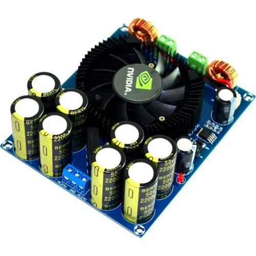 NEW AC24V-0-AC24V TDA8954 210W +210W 2.0 channel Class D digital power amplifier board (fan cooling)