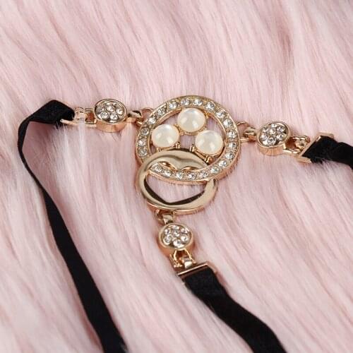 New Style Porn Adult Sexy Shiny Rhinestone G-string Erotic Lingerie Panties Micro Mini Thongs Sex Wear For Women