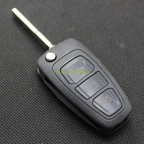 PINECONE for FORD MONDEO FOCUS New Key Shell 3 Buttons Uncut Brass Blade Original Remote Blank ABS Key Shell 1 PC