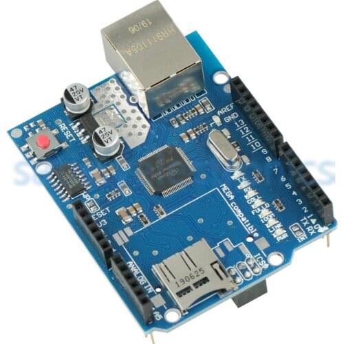UNO Shield Ethernet Shield Wiznet W5100 R3 UNO Mega 2560 1280 328 UNO R3 W5100 Development Board FOR Arduino Micro SD Card one