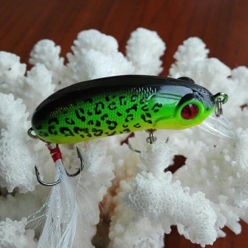 62mm 10g Fishing Baits Big Popper Fishing Lures 3d Eyes Bait Crankbait Wobblers Tackle Isca Poper Japan