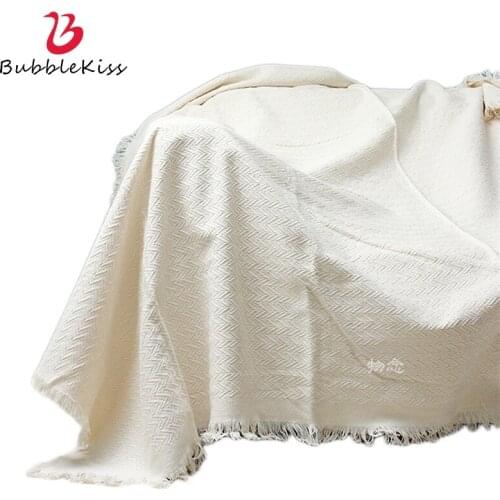 Bubble Kiss Best Selling 2020 Blanket Simple Home Decor Blankets Solid Color Knitting Sofa Cover Blankets Weighted Throw Blanket