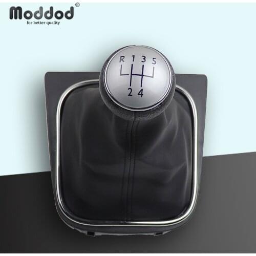 5/6 Speed Gear Shift Knob Gaiter Boot for VW Golf 6 Jetta MK5 MK6 Rabbit Shifter Lever Stick Cover