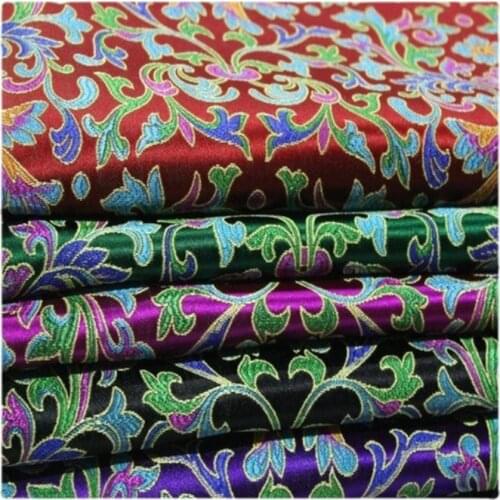 Wide 29" Chinese Stage Cheongsam Dress Trim Ethnic Clothing Material Decoration Diy Cloth Jacquard Brocade Silk Satin Fabric