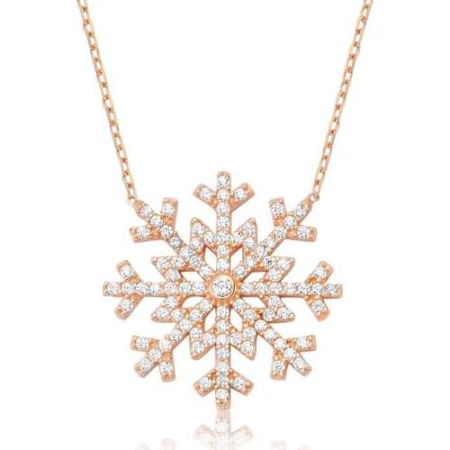 Tevuli 925 Sterling Silver Snowflake Lady Necklace