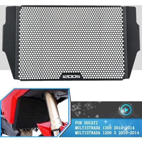 For Ducati Multistrada 1200 1200S Pikes Peak Moto Radiator Guard Grille Protector Covers Multistrada 1200 S Touring 2010-2014