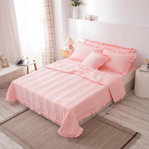 2021New 1 piece set of bedspread queen size quilted bedspread for mattress green quilt king size bedspread (pillowcase free)