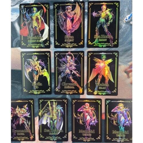 10pcs/set TX Saint Seiya Marina No1 Poseidon Repaint Composite Craft Toys Hobbies Hobby Collectibles Game Collection Card