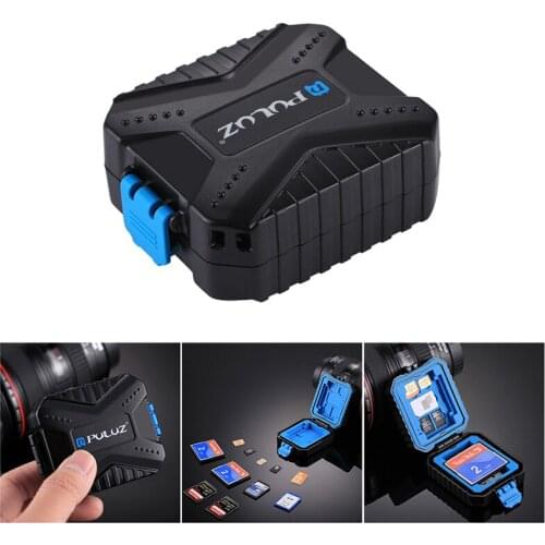 11 in 1 Memory Card Case Holder Waterproof Storage Box Protector for 3SIM+2XQD+2CF+2TF+2SD Card