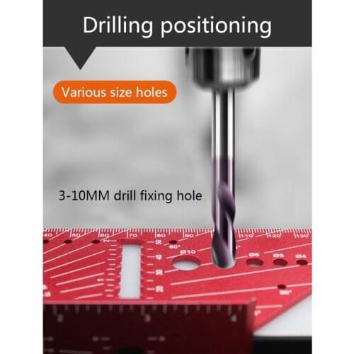 24BB Metal Woodworking 3D Mitre Angle Measuring Ruler 0°-160° Angle Measuring Ruler for builders Carpenters Craftsmen