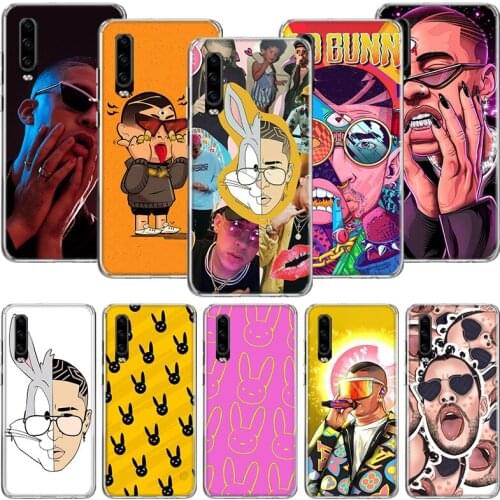 Bad Bunny Singer Phone Case For Huawei P30 P40 P20 P10 Mate 20 10 30 Lite Pro P Smart Z Plus Printing Cover Coque Shell