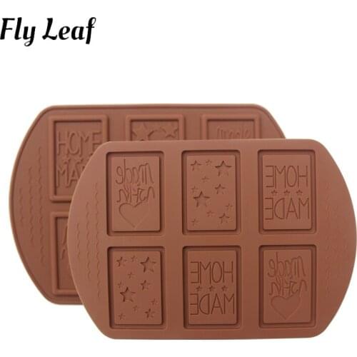 Fly Leaf 2021 DIY Jelly Fudge Baking Pan Starry Love Candy Fondant Pudding Mould Cookie Cake Decoration Mold Baking Accessorie