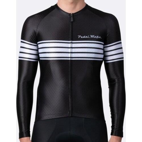Pedal Mafia long sleeve cycling jersey men 2020 Pro team MTB racing clothing tops Spring /Autumn ropa ciclismo hombre Breathable