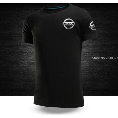 New summer solid colour nissan T-shirt men and women work short sleeve T shirt
