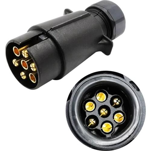 Socket Adapter Set Sophisticated Efficient European Standard 7-pin Trailer Plug Car Outlet Kit 12V For Car Charging