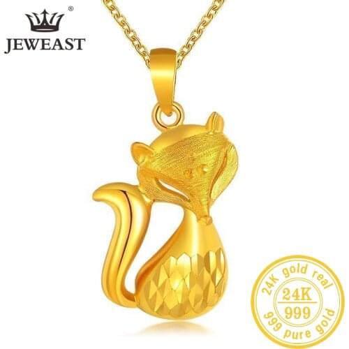 JLZB 24K Pure Gold Pendant Real AU 999 Solid Gold Charm Beautiful Trendy Classic Party Fine Jewelry Hot Sell New 2020