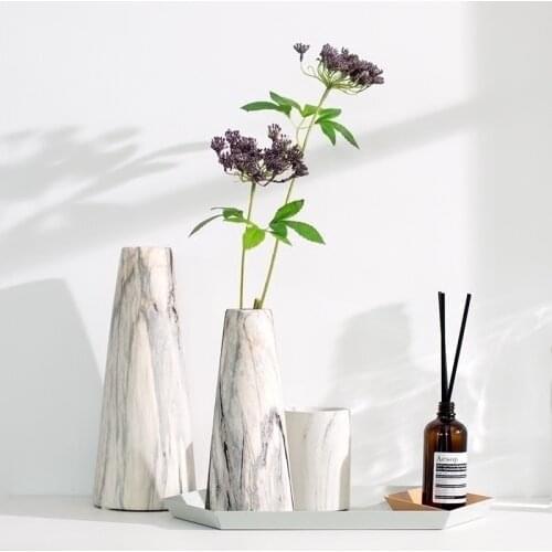 Marble Texture Ceramic Vase Ideas Home Deco Flower Vase In Bulk Flower Vase Pot Planters Vase Ideas
