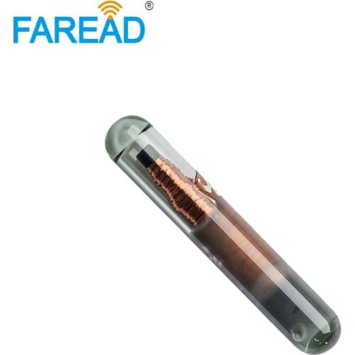 LF microchip RFID Glass tags 2.12x12mm micro chip 125KHz UID/ID64/Manchester/Unique/64bit implant transponder for access control
