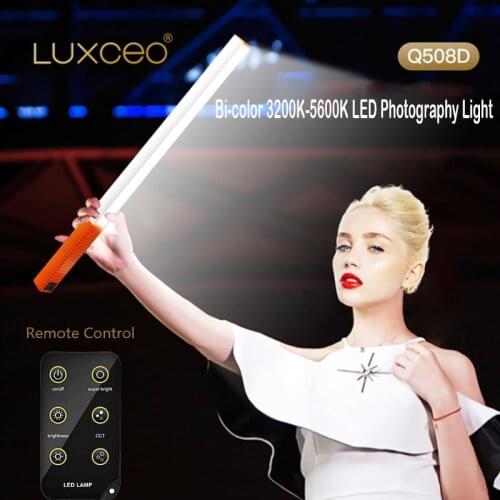 LUXCEO Q508S LED Photography Light Handheld Bi-Color 3200K-5600K Light Tube Stick Video Lighting Lamp APP Remote Control
