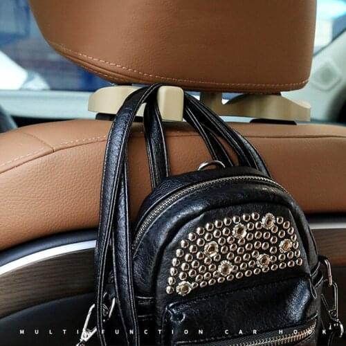 2PCS Multifunction Hidden Car Hooks Auto Hanger Hooks Clip for Car Interior Accessories Car seat Organizer Car Storage Car stuff