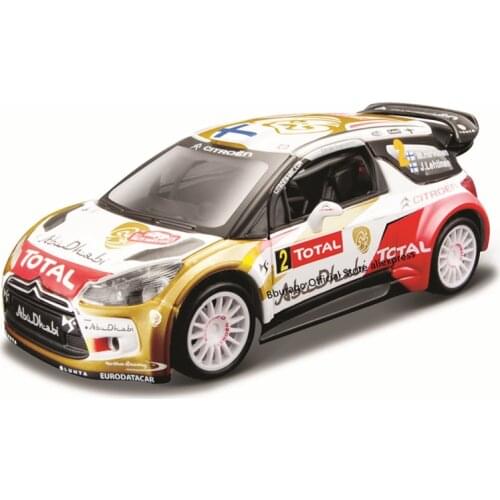 Bburago 1:32 Scale Citroen DS 3 WRC 2013 (MIKKO HIRVONEN) Alloy Luxury Vehicle Diecast Cars Model Toy Collection Gift