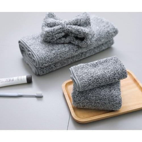 Bamboo Charcoal Absorbent Soft Shower Cap Bath Towel Bathroom Dry Hair Cap Women Thickening Quick-Drying Non-Lint Towel