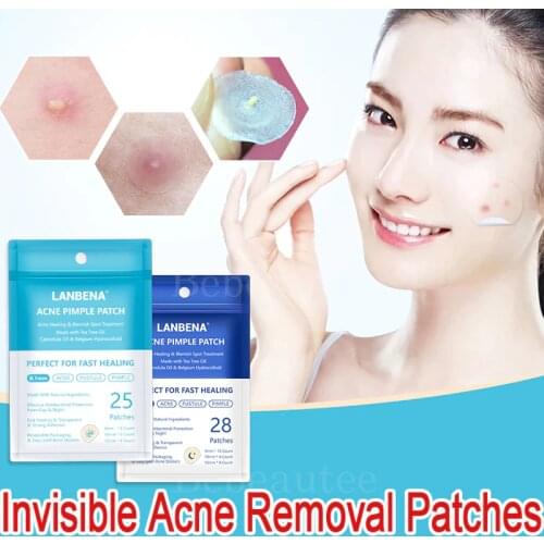 LANBENA Invisible Acne Removal Patches LAMBENA Strips From Freckles of Nose Face Against-acne Pimple LABENA Anti Spots Extrusion