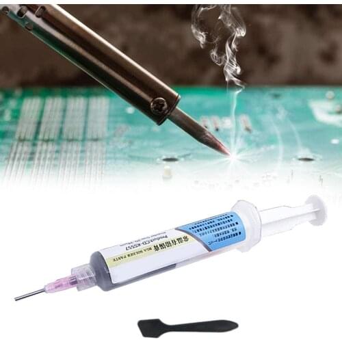 10CC Tin Solder Paste No-clean Leaded SN63 PB37 Syringe Tin Liquid Flux Melting Point 183℃ BGA PCB SMD Soldering Cream Repair