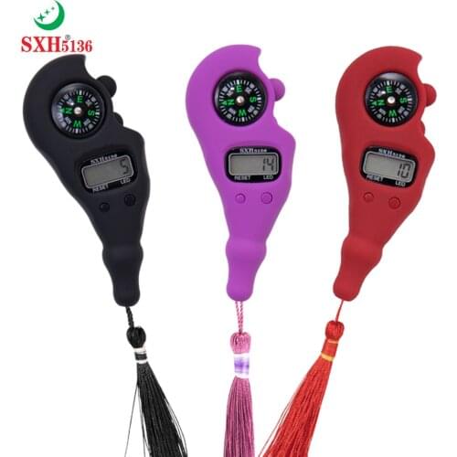 SXH5136 Factory Wholesale Electronics Digital Tally Counter with LED Compass Tasbih Digital Bead Rosary Solid color