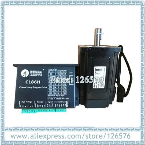 Original Leadshine Total closed loop stepper motor 12N.m Nema34 2 phase 86CME120 + CL86H Stepping driver