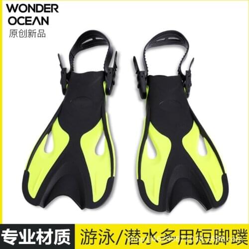 Professional Scuba Diving Fins Adult&Kids Adjustable Swimming Shoes Silicone Long Submersible Snorkeling Foot Diving Flippers