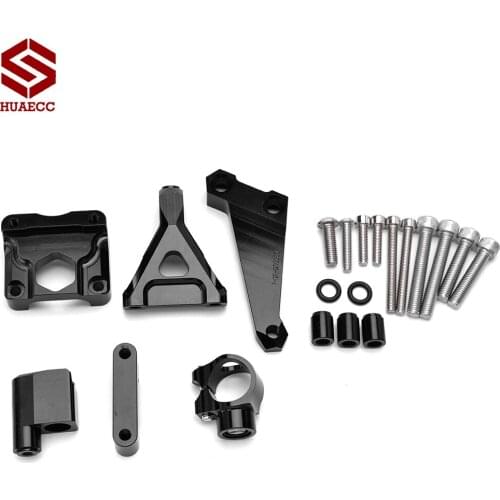 Motorcycles Adjustable Steering Stabilizer Damper Bracket Mount Kit For Kawasaki Z250 Z300 2013 2014 2015 2016