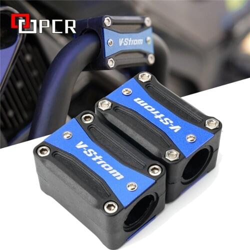 With Logo For SUZUKI V-Strom 650/DL650 1000/DL1000 250/DL250 Motorcycle Engine Guard Bumper Protection Decorative Crash Bar