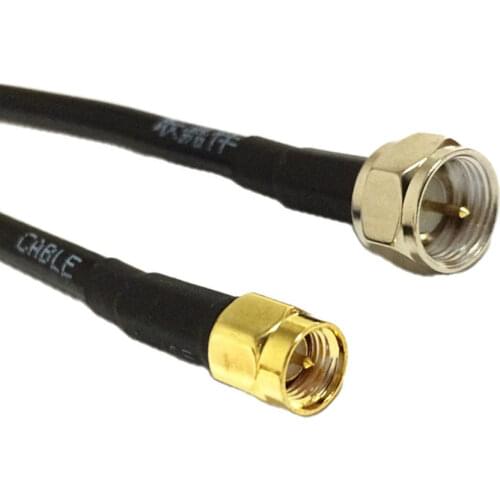 SMA male switch F type male plug RF pigtail cable adapter RG58 50CM/100CM wholesale NEW