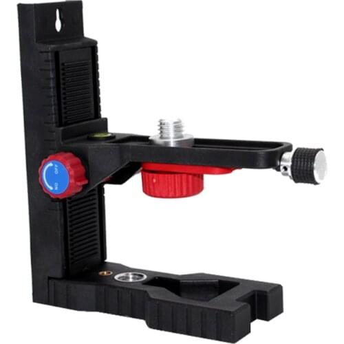 Universal Ceiling/Wall Bracket L-shape Laser Level Adapter, 1/4'' or 5/8'' Thread, Adjustable Lifting Strong Magnetic Bracekt