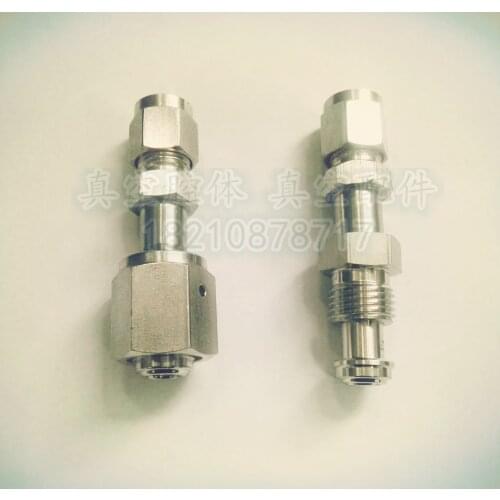 316L Stainless steel VCR connector adapter sleeve 1/4-6.35/1/2-12.7 High purity gas 3/8