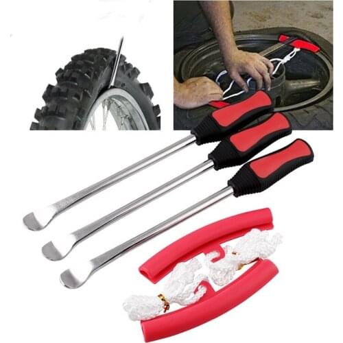 Bike Tire Change Tool Set Tire Spoon Lever Iron Tool Kits Motorcycle Bike Professional Tire Change Kit With 3 PCS Tire Spoons