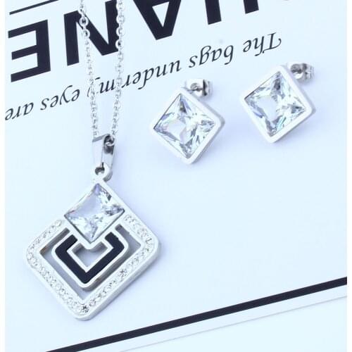 OUFEI Stainless Steel Jewelry Woman Jewelry Sets Shell Necklace And Earing Set Jewellery Gifts For Women Wedding Jewelry Set