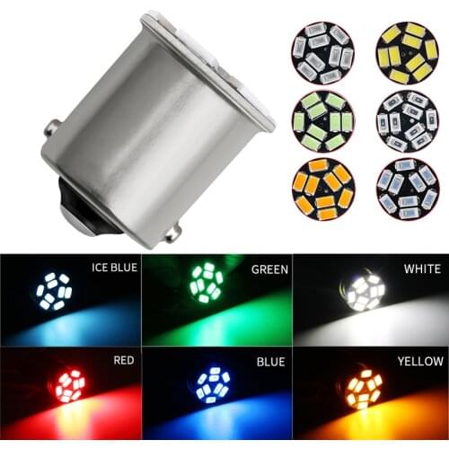 1PC 1156 BA15S 1157 BAY15D P21W 5630 9SMD LED Bulbs For Car Turn Signal Lights Brake Indicator Lamp Super Bright Amber White 12V