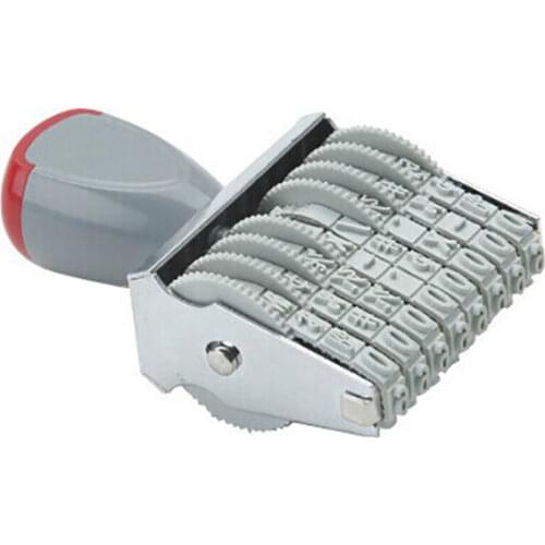 8 Digit Rubber Number Stamp, 5mm Size, Self-Inking Rubber Stamp – Great for Shipping, Receiving, Expiration and Due Dates