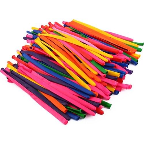 200pcs Magic DIY Long Twist Latex Balloons Tying Making Decor Mixed Mix-Color Balloon Wedding Birthday Party Decoration