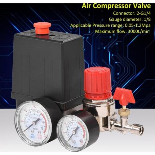 2021 New Air Compressor Pressures Switch Control Adjustable Air Regulator Valves Compressor Four Holes GK99